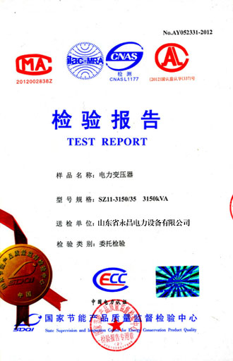 杭州电力变压器检测报告
